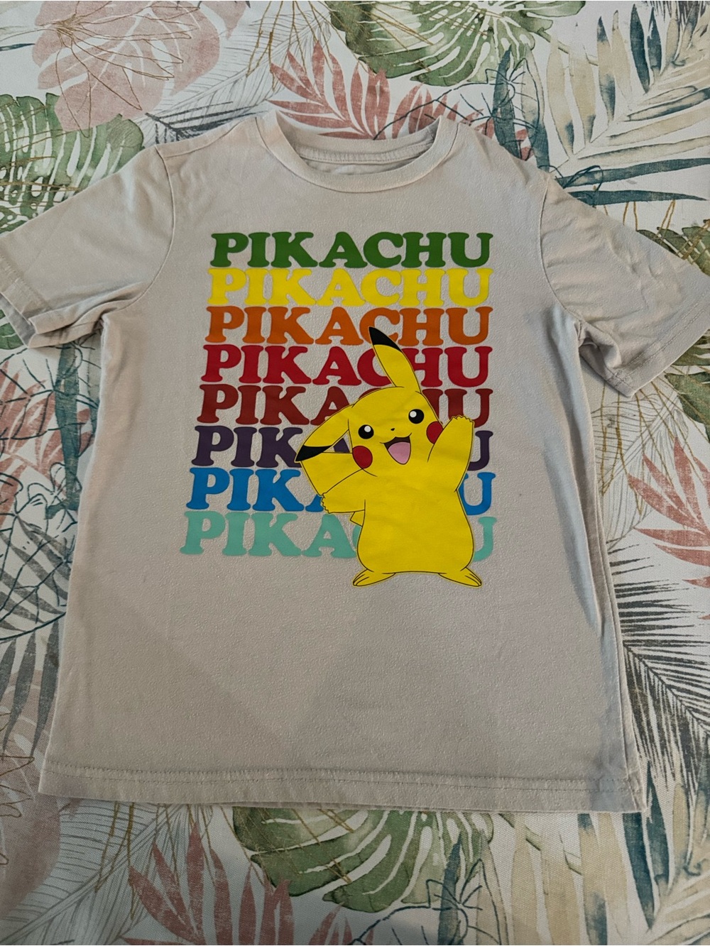Pokemon Pikachu Graphic Tee in Yellow, Green, Red, Blue